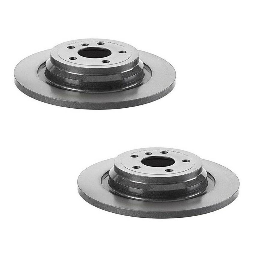 Mercedes Disc Brake Pad and Rotor Kit - Front and Rear (330mm/325mm) (Ceramic) (EURO) 1664230500 - Akebono Euro Ultra-Premium 4122630KIT